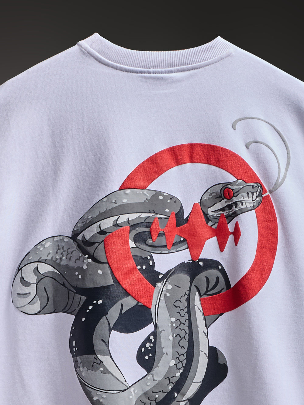 False Halo First Temptation tee, editorial shot